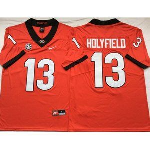 Georgia Bulldogs Elijah Holyfield Red Jersey